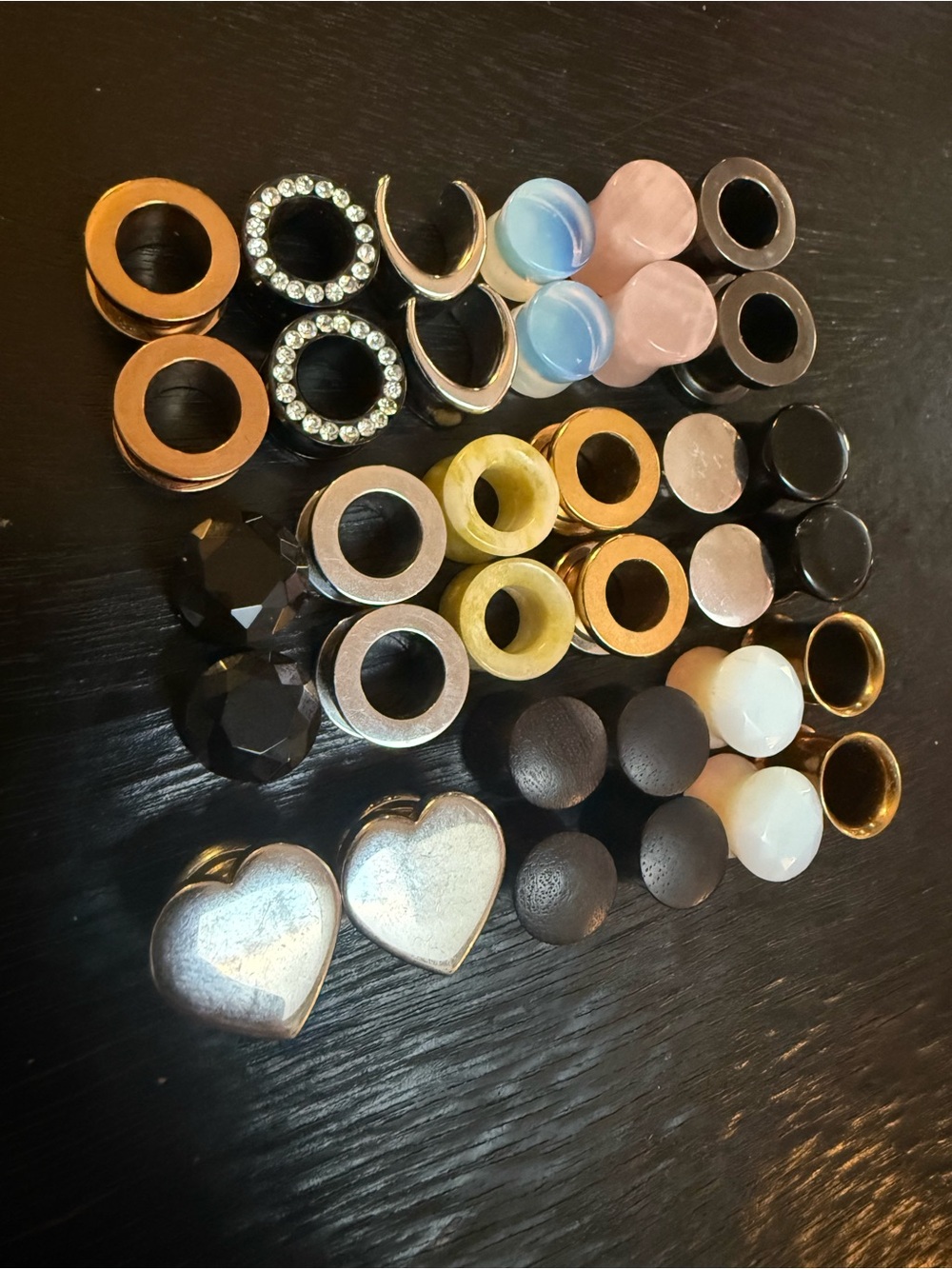 Assorted Ear Gauge Plugs and Tunnels - Mixed Colors - Picture 2 of 3